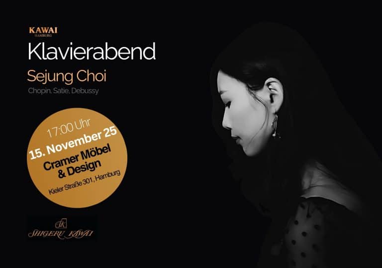 Konzert Sejung Choi auf dem Shigeru Kawai Flügel bei Cramer Design und Möbel